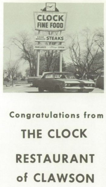 Clock Restaurant - 1968 Yearbook (newer photo)